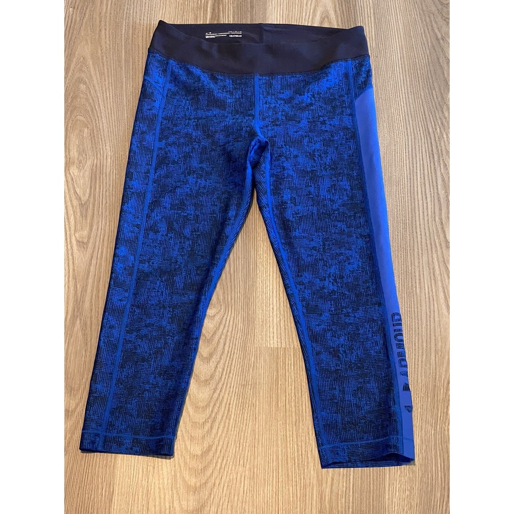 Under Armour UA Heatgear Printed Graphic Capri Crop Leggings Women's size Medium